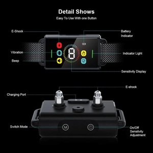 IPetDog Smart Wireless GPS Sistema <span class=keywords><strong>de</strong></span> valla <span class=keywords><strong>para</strong></span> <span class=keywords><strong>perros</strong></span> GF01 Collar <span class=keywords><strong>de</strong></span> entrenamiento <span class=keywords><strong>para</strong></span> mascotas con voz Vibración Choque Beep <span class=keywords><strong>Castigo</strong></span> Comportamiento del perro - Product Image 4