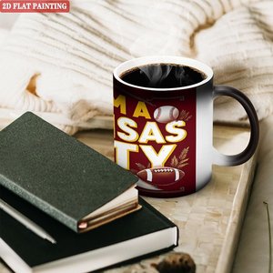 Mug pour fan de Kansas City, 11 oz, en céramique, changeant de couleur à la chaleur - Product Image 3