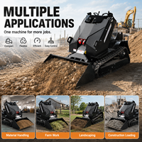 Livraison gratuite, mini-chargeuse sur chenilles compacte avec moteur Kubota CE EPA EURO5 pour travaux agricoles, de construction et d'aménagement paysager