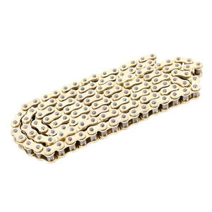 <span class=keywords><strong>Cadena</strong></span> de Motocicleta de Alta Calidad <span class=keywords><strong>428H</strong></span>-O 520-O 520H-O 520 con Anillo en O, Chapada en Oro - Product Image 1