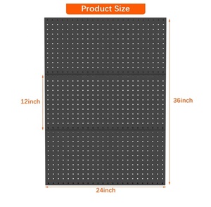 Shed Modular Peg Board Organizer Board Kit <span class=keywords><strong>Outils</strong></span> Pegboard Système <span class=keywords><strong>de</strong></span> stockage <span class=keywords><strong>Panneaux</strong></span> Pegboard en métal <span class=keywords><strong>pour</strong></span> mur Garage Utility - Product Image 3