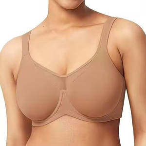 <span class=keywords><strong>Reggiseno</strong></span> senza imbottitura con ferretto, traspirante, tinta unita, taglie 32-54 BCDEFGHI, taglie forti, push-up, a coppa intera, modello 3309 - Product Image 4