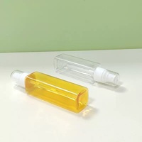 Botol Semprot 60ml/80ml/100ml/120ml Botol Plastik PET Persegi Botol Semprot Hidrasi Botol Semprot Pure Dew