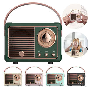 Reproductor de Música Portátil Clásico Retro HM11 Mini con Radio FM, Subwoofer Inalámbrico, Compatible con USB y Tarjeta TF, Altavoz Bluetooth - Product Image 1