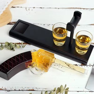 Decantador de licor en forma de pistola <span class=keywords><strong>AK</strong></span> whisky de cristal a granel para decoración del hogar - Product Image 6