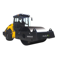 Rouleau compresseur routier Caterpillar de 20 tonnes d'occasion, matériel de pavage routier, compacteur de sol