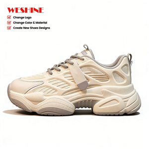 Baskets Chunky <span class=keywords><strong>pour</strong></span> Femmes et Hommes - <span class=keywords><strong>Chaussures</strong></span> Rétro à Plateforme avec Maille Respirante, Options de Logo et de Couleur Personnalisables - Product Image 1