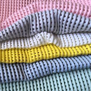 En Stock tissu de maille à rayures 3D 160gsm <span class=keywords><strong>Sandwich</strong></span> résille chaîne tissu à tricoter pour canapés sièges de voiture Costumes - Product Image 6