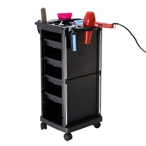 Salon beauty and hairdressing <b>tool</b> cart, hand push cart for hairdressing <b>tools</b>, perming and coloring hair cart - Product Image 3