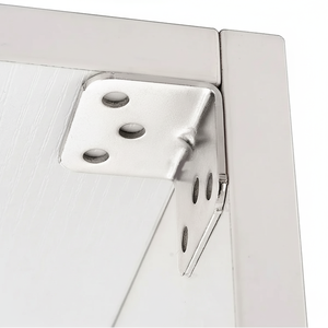 Support en L moderne en acier inoxydable épaissi, angle droit à 90 degrés, galvanisé, durable, réglable, quincaillerie pour meubles - Product Image 1
