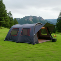 Carpa Túnel Inflable Portátil para Exteriores, 4-6 Personas, Resistente al Viento y a las Tormentas, Doble Capa de Poliéster, Montaje Rápido, Grande, para las Cuatro Estaciones