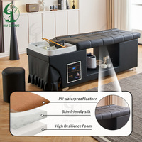 Fauteuil de Spa Capillaire Jincheng 2026 au Design Japonais Moderne, Lit Multifonctionnel pour Salon de Coiffure avec Fonction Vapeur et Soins du Visage