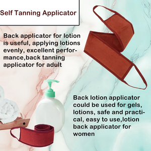 <span class=keywords><strong>Applicateur</strong></span> de corps sans stries de mitaines autobronzantes de forme longue pour le bronzage du dos avec <span class=keywords><strong>applicateur</strong></span> de bronzage à la lotion - Product Image 4