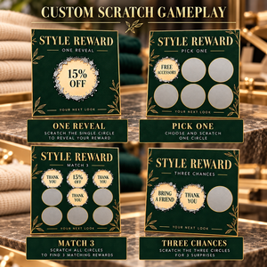 Tarjetas de Descuento y Premios con Diseño Personalizado, Impresión Serigráfica, Estilo de Juego, Logotipo de Marca en Papel Elegante - Product Image 5