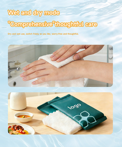 Serviette humide parfumée à la <span class=keywords><strong>menthe</strong></span> personnalisée, en microfibre, écologique, multi-usages, sans <span class=keywords><strong>alcool</strong></span>, emballée individuellement, pour le nettoyage du visage et des mains - Product Image 4