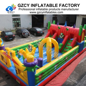 Grand château gonflable gonflable gonflable toboggan sec grand château gonflable amusant ville sautant - Product Image 3