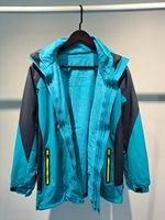 Herbst & Winter Polar tec Fleeced Warm Jacket Wasserdicht und wind dicht mit Stehkragen Reiß verschluss Verschluss Polyester Größe XXXL