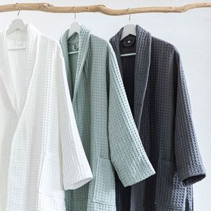 Heavyweight <b>Waffle</b> Knit Bathrobe <b>Towel</b> Material Hotel Quality Bath Robe - Product Image 2