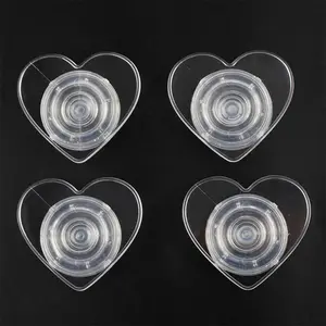 Beautiful Clear Heart Shape Foldable Griptok Desktop Smartphone Accessories Stand Mobile Phone Grip Holder Socket