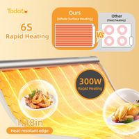 Plateau chauffant électrique pliable pour les aliments Tapis chauffant en silicone pour les aliments