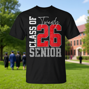 T-shirt de remise des diplômes pour les seniors de la classe de 2026, design Twenty 26 - Product Image 3
