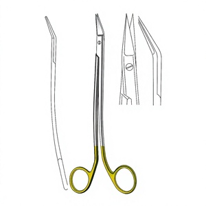 Ciseaux chirurgicaux Dean Scissors Plain 12 cm (4-3/4 pouces) tranchants TC Gold avec lames de coupe de précision et usage professionnel - Product Image 1