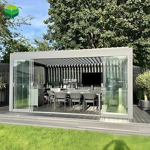 Bağlantısız elektrikli Pergola alüminyum açık biyoiklim Pergola motorlu bahçe Pergola açık lüks güneşlik - Product Image 6
