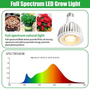 COB PAR30 식물은 저렴한 가격을 사용하여 가벼운 내구성 24W 실내 식물 성장 전구 - Product Image 3