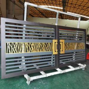 Puerta de aluminio opular, motor automático, portones y vallas de aluminio - Product Image 2