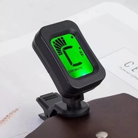 Accordeur de basse numérique de haute qualité, nouveau modèle à clipser pour guitare et ukulélé, en plastique, directement de l'usine