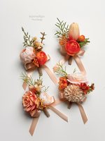 Nouvel Arrivage – Corsage de Mariée et de Marié en Soie Artificielle, Style Coréen, pour Cérémonie de Mariage et Photographie (Lys Calla)