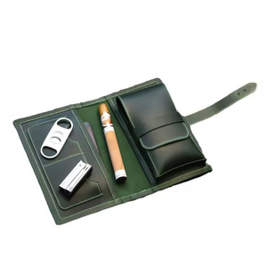 Estuche para Cigarros de Cuero PU Personalizado con Diseño de Patrón y Técnica de <span class=keywords><strong>Lacer</strong></span>, Accesorio de Viaje y Regalo de Navidad para Hombre - Product Image 1