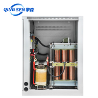 Régulateur de tension automatique triphasé 200 KVA haute efficacité SVC avec affichage LED, alimentation CA, bobine en cuivre, données