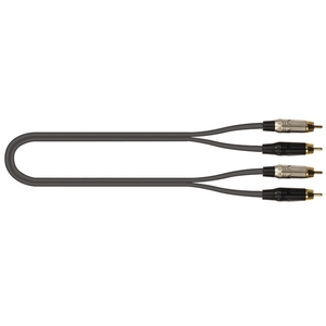 QUIK LOK - JUST/4RCA-2 Adapters Assembled <b>Cables</b> Durable Featuring Gold-Plated Pins Metal Skin-Tops High Performance Audio <b>Cable</b> - Product Image 1