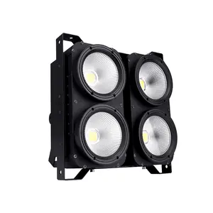 ขายร้อน 4 EYE 4X100W COB LED ไฟตาบอด DMX DJ ปาร์ตี้ผู้ชมแสงเวที Cool + สีขาวอบอุ่น 2in1