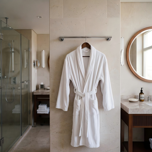 Peignoir <span class=keywords><strong>de</strong></span> <span class=keywords><strong>luxe</strong></span> pour femmes, doux et confortable, exquis, idéal pour les chambres d'hôtel et l'usage quotidien - Product Image 3