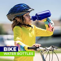 Botella de Agua Deportiva de Plástico para Niños, Libre de BPA, con Tapa de Empuje y Tirador, Reutilizable, para la Escuela y Actividades al Aire Libre