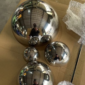 Venta al por mayor de bolas de <span class=keywords><strong>metal</strong></span> hechas a mano personalizadas, molde de bomba de baño DIY, Hemisferio de acero inoxidable - Product Image 5