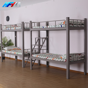 Venta al por mayor de literas de metal unidas para adultos Uso eficiente dormitorio apartamento escuela hostal Hospital Loft hoteles-para dormitorios - Product Image 1