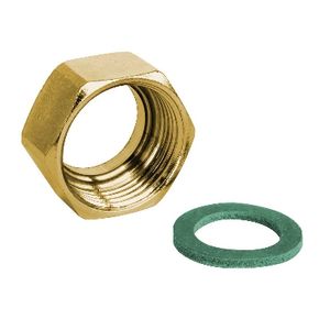 Tuerca de latón de 1/2 Aton con junta para tuberías de gas, producto de alta calidad en la categoría de juntas - Product Image 1