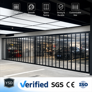 Porte pliante panoramique moderne en aluminium pour PC, idéale pour les salles d'exposition automobiles et les concessionnaires automobiles - Product Image 1