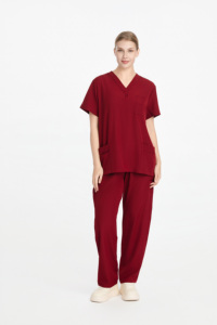 Set di Divise Mediche Unisex in Poliestere 100% a Rapida Asciugatura, Comodo e Alla Moda, Uniforme da <span class=keywords><strong>Lavoro</strong></span> Chirurgica per Ospedale e <span class=keywords><strong>Medici</strong></span> - Product Image 5