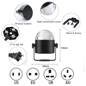Disco <strong>DJ</strong> Light RGB Stage Effect Light Remote <strong>Control</strong> Laser Projector Lights With Smart Sound <strong>Control</strong> for Bar KTV Party - Product Image 5