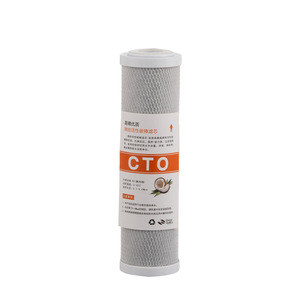 Cartouche filtrante à charbon actif compressé à bouche plate de 10 pouces pour purificateurs d'eau domestiques, tige de charbon CTO haute efficacité - Product Image 2