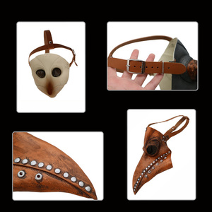 Latex matériel rétro Steampunk peste docteur oiseau <span class=keywords><strong>bec</strong></span> <span class=keywords><strong>masque</strong></span> pour femmes hommes pour médiéval Renaissance Costume ou fête d'halloween - Product Image 5