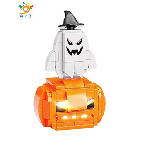 Kit de Construcción de Fantasmas, Calabazas y Vampiros de Halloween - Juguete Educativo Electrónico para Niños de 5 a 7 Años, Set de Construcción de Plástico ABS - Product Image 2