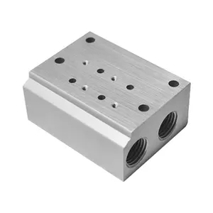 3PA210 Series 1-24 Position RC Base Aluminum Alloy Pneumatic Manifold Block For CKD Solenoid Valve
