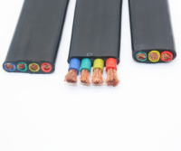 JHSB Kupfer Flexibles Flachgummikabel 3x25mm 3x35mm Wasserdicht 450V Zugfestigkeit Niederspannung 16A Tauchfähig