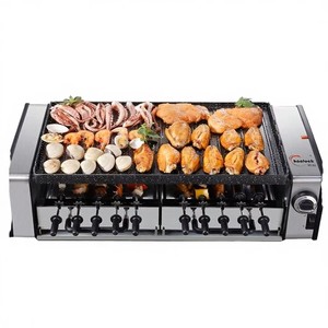 Machine à <span class=keywords><strong>raclette</strong></span> électrique professionnelle avec plaques antiadhésives en acier inoxydable pour usage domestique et commercial (hôtels) - Product Image 3