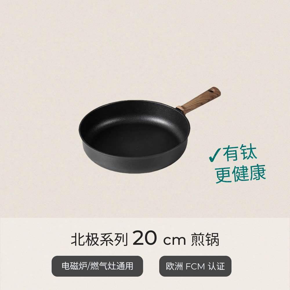 20cm lidless deep frying pan